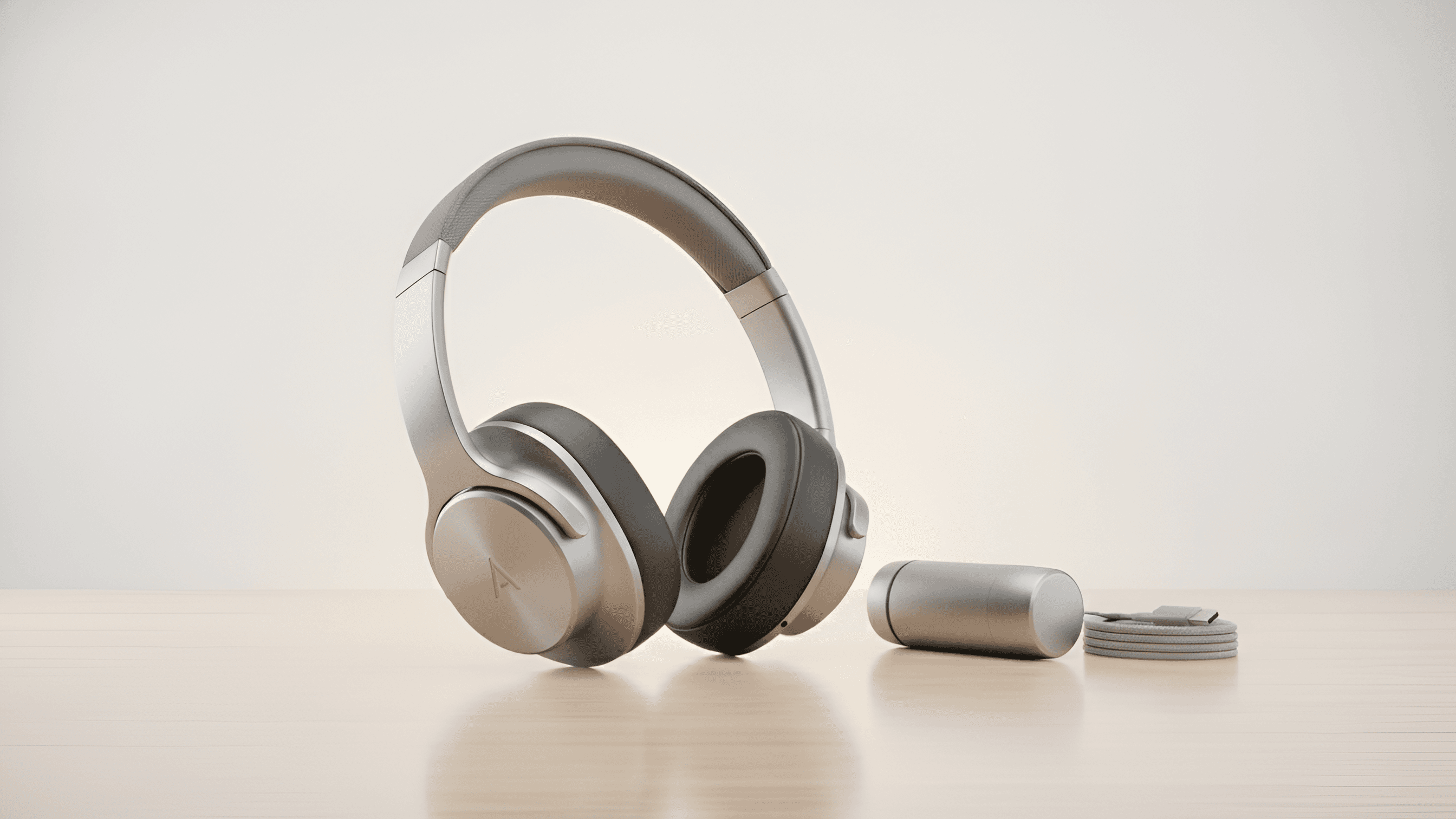 background image showing earphones